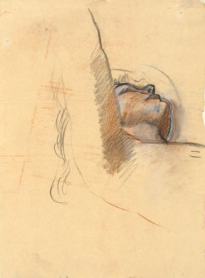Studie for The Spirit of Light - vægmaleri udsmykning i State Capitol Building i Harrisburg, Pennsylvania, 1902-1911 (fuldført af John Singer Sargent) af Edwin Austin Abbey