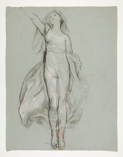 Studie for central figur i af Edwin Austin Abbey