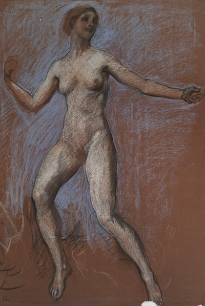 Undersøgelse for figur af 12 middag for af Edwin Austin Abbey