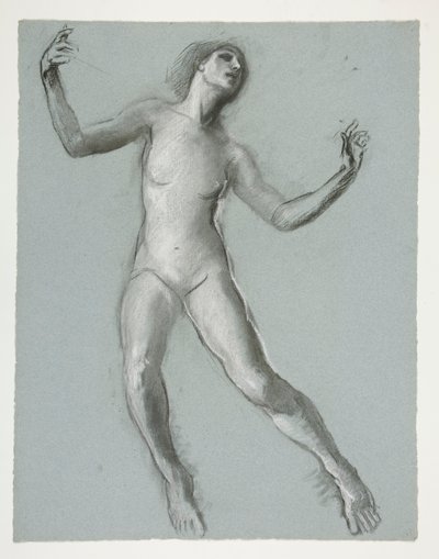 Undersøgelse for figur kl. 12.00 in af Edwin Austin Abbey