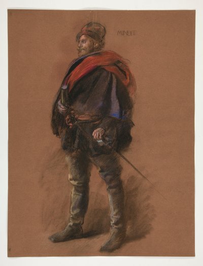 Studie til skikkelse af kaptajn Peter Minuit i af Edwin Austin Abbey