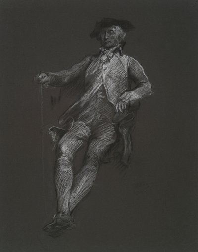 Studie til figuren af John Dickinson, i af Edwin Austin Abbey