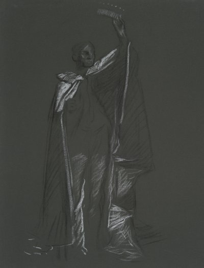 Studie af Peer for af Edwin Austin Abbey