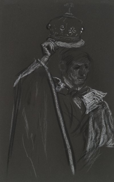 Studie af Peer for Coronation of Edward VII af Edwin Austin Abbey