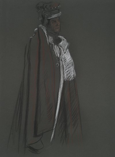 Studie af Peer for Coronation of Edward VII af Edwin Austin Abbey