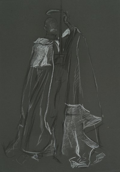 Studie af Peer for Coronation of Edward VII af Edwin Austin Abbey