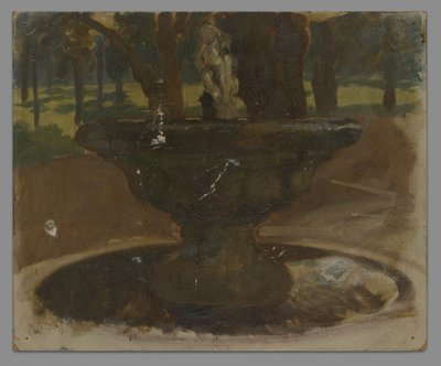Studie af et springvand af Edwin Austin Abbey