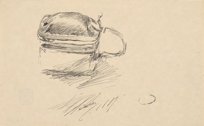 Studie af en Tankard af Edwin Austin Abbey
