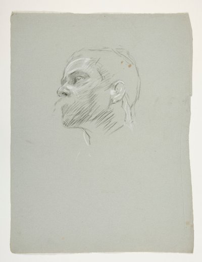 Studie af et hoved, for kong Arthur af Edwin Austin Abbey