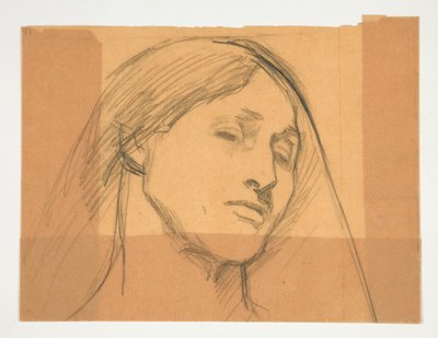 Studie af en kvinde af Edwin Austin Abbey