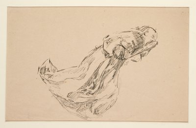 Studie af en engel (til farvet glas? til et loft?) af Edwin Austin Abbey