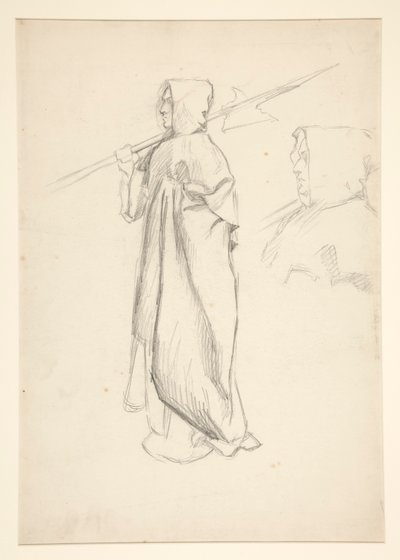 Studie af helleberdier, fra kong Richard III af Edwin Austin Abbey