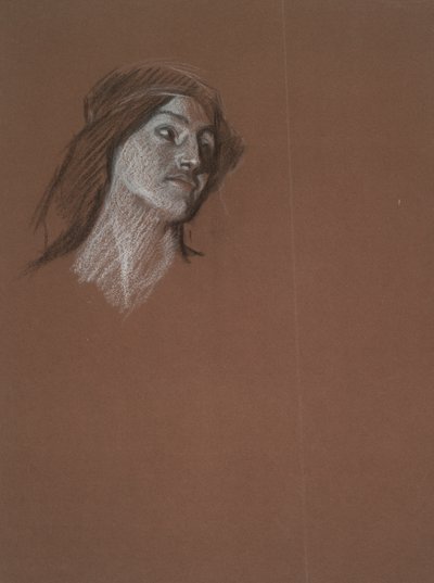 Studie af kvinde af Edwin Austin Abbey