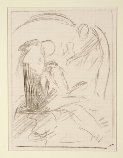 To kompositionsstudier til af Edwin Austin Abbey