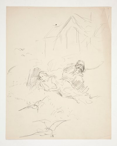 Uidentificeret illustration af Edwin Austin Abbey