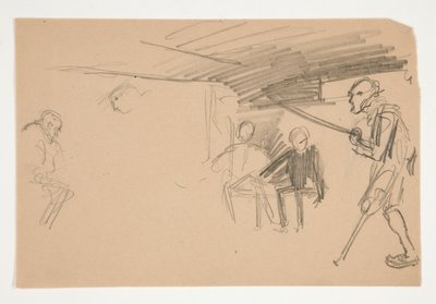Uidentificeret illustration til Oliver Goldsmith af Edwin Austin Abbey