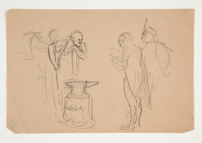Uidentificeret illustration til Oliver Goldsmith af Edwin Austin Abbey