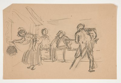 Uidentificeret illustration til Oliver Goldsmith af Edwin Austin Abbey