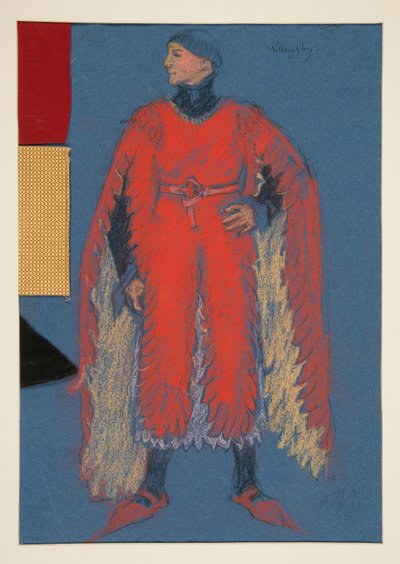 Willoughby, kostumeskitse til Henry Irving af Edwin Austin Abbey