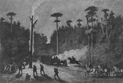 A Night March, Plade 16 fra Life Studies of the Great Army, 1876. af Edwin Austin Forbes