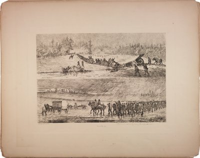 Fast i mudderet, 1876 af Edwin Austin Forbes