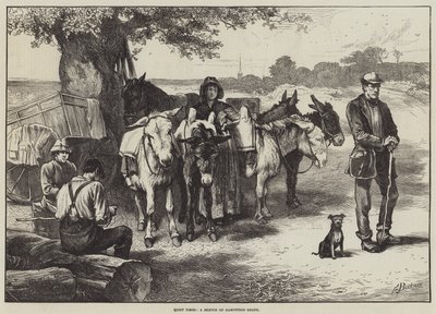 Quiet Times, a sketch on Hampstead Heath af Edwin Buckman