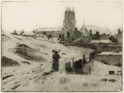 Black Country Church (radering) af Edwin Butler Bayliss
