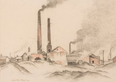 Murstensværker (pastel på papir) af Edwin Butler Bayliss