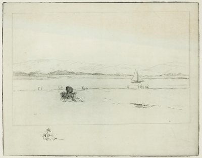 På flodmundingen (ætsning) af Edwin Butler Bayliss