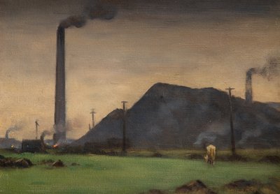 Spring Vale Furnaces (olie på lærred) af Edwin Butler Bayliss