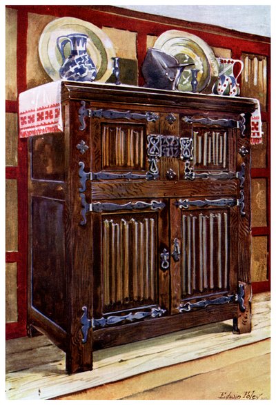 Dobbelt hytte i eg, 1910. af Edwin Foley