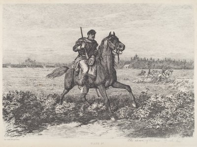 Kavaleriets fremmarch af Edwin Forbes