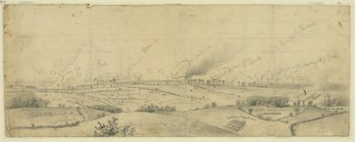 Slaget ved Antietam eller Sharpsburg af Edwin Forbes
