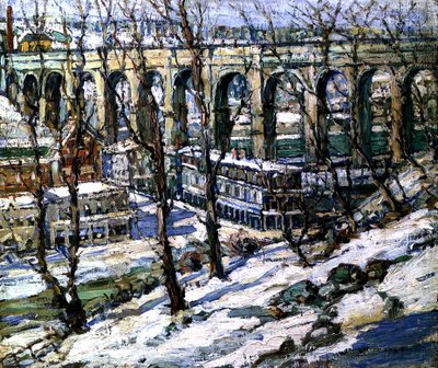 High Bridge på Harlem-floden, USA, ca.1907 af Edwin H. Gunn