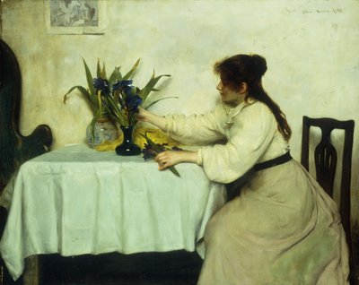 Arrangering af blomsterne, 1897 af Edwin Harris