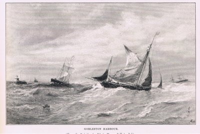 Gorleston havn, fra The Magazine of Art 1893, Cassell and Company af Edwin Hayes