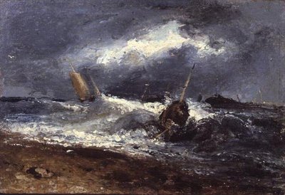Storm Scene af Edwin Hayes