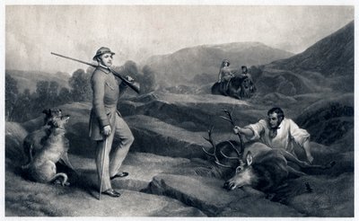 Prins Alberts hjortejagt, midten af 1800-tallet af Edwin Landseer
