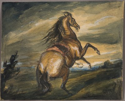 Opdragende hest af Edwin Henry Landseer