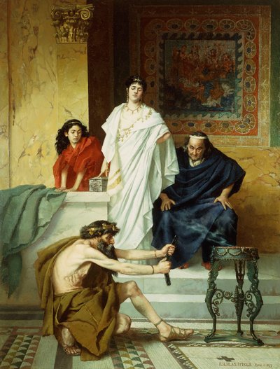 Forberedelse til et offer af Edwin Howland Blashfield