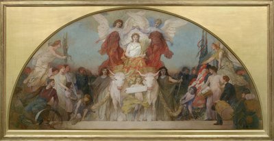 Studie for Minnesota, Granary of the World, 1904 af Edwin Howland Blashfield