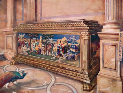 Ægteskabskasse eller Cassone. italiensk af Edwin John Foley