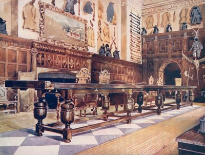 Skovlbrætbord i Hall of Littlecote af Edwin John Foley