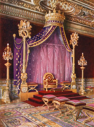 Salle du Trone i slottet Fontainebleau af Edwin John Foley