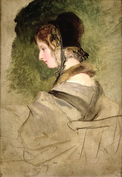 Portræt af en kvinde (olie) af Edwin Landseer