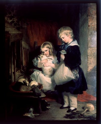 The Children of the Hon. Oberst Seymour Bathurst (olie på lærred) af Edwin Landseer