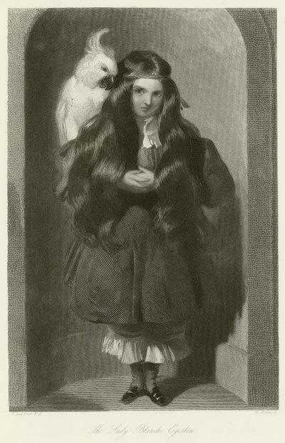Lady Blanche Egerton af Edwin Landseer