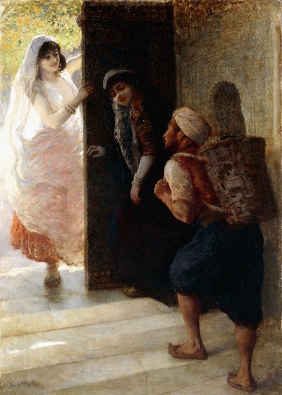 Tusind og én nat, Portieren af Bagdad, ca. 1900 af Edwin Lord Weeks