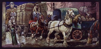 Clydesdale-heste på arbejde af Edwin Noble