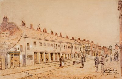 The Shambles, fra Church Street, ca. 1891-1917 (akvarel på papir) af Edwin Robert Beattie